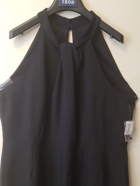 NWT Roz & Ali Black Women's Wide Leg Jumpsuit